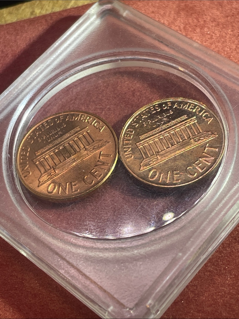 Vintage 1961 Lincoln Memorial Cents 1 business strike 1 Proof - Picture 4 of 4